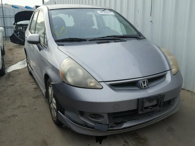 JHMGD37668S012182 - 2008 HONDA FIT SPORT GRAY photo 1