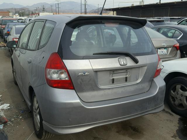 JHMGD37668S012182 - 2008 HONDA FIT SPORT GRAY photo 3