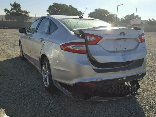 3FA6P0H94FR234777 - 2015 FORD FUSION SE SILVER photo 3