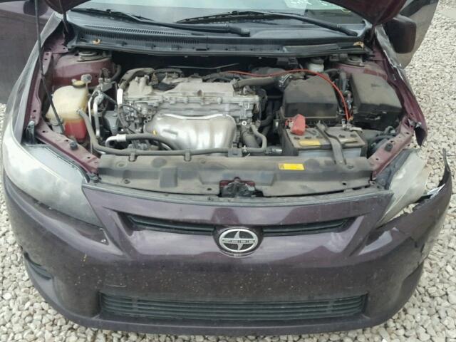 JTKJF5C72C3044831 - 2012 SCION TC PURPLE photo 7