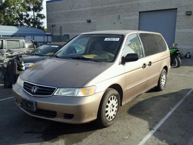 5FNRL18523B061375 - 2003 HONDA ODYSSEY LX GOLD photo 2