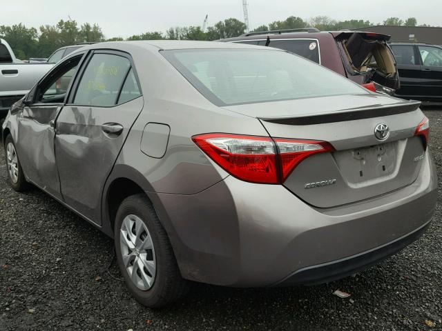 2T1BPRHE0EC081183 - 2014 TOYOTA COROLLA EC BROWN photo 3