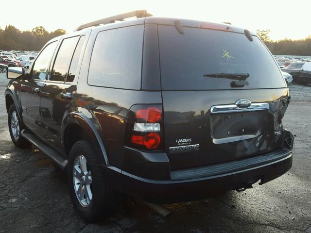 1FMEU63E17UB44000 - 2007 FORD EXPLORER X CHARCOAL photo 3