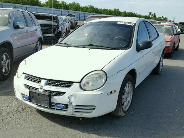 1B3ES56C45D124367 - 2005 DODGE NEON SXT WHITE photo 2