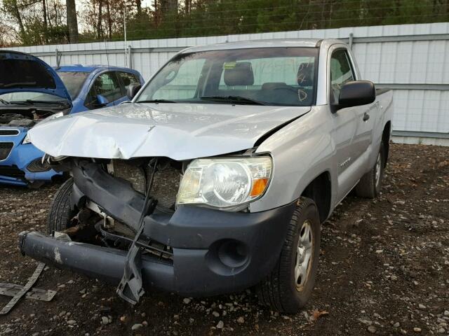 5TENX22N37Z424563 - 2007 TOYOTA TACOMA SILVER photo 2