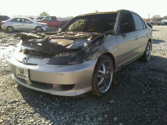 JHMES96633S015504 - 2003 HONDA CIVIC HYBR BURN photo 2