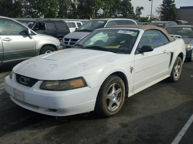 1FAFP44493F401161 - 2003 FORD MUSTANG WHITE photo 2