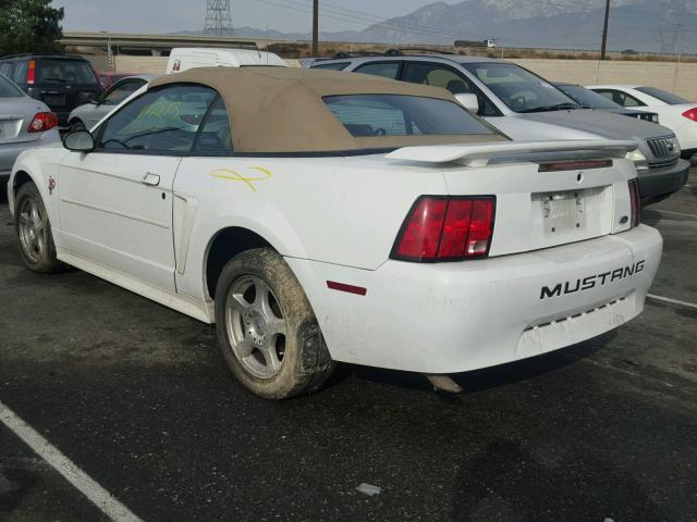 1FAFP44493F401161 - 2003 FORD MUSTANG WHITE photo 3