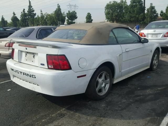 1FAFP44493F401161 - 2003 FORD MUSTANG WHITE photo 4
