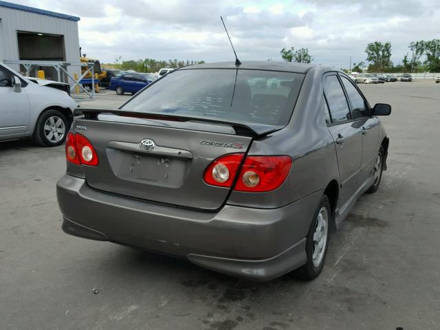 1NXBR32E28Z003636 - 2008 TOYOTA COROLLA CE CHARCOAL photo 4