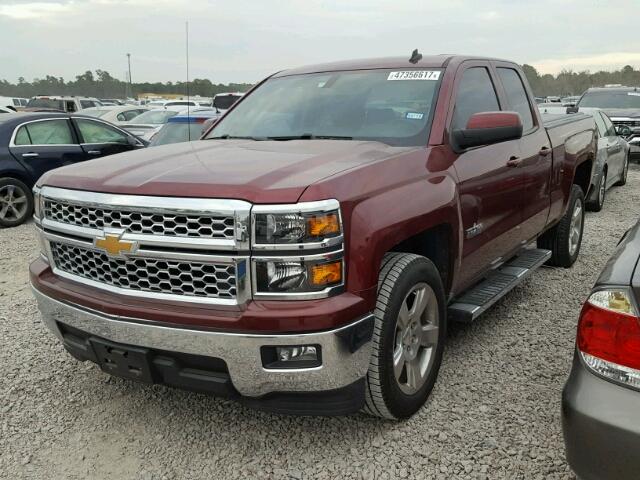 1GCRCREC3EZ240846 - 2014 CHEVROLET SILVERADO MAROON photo 2