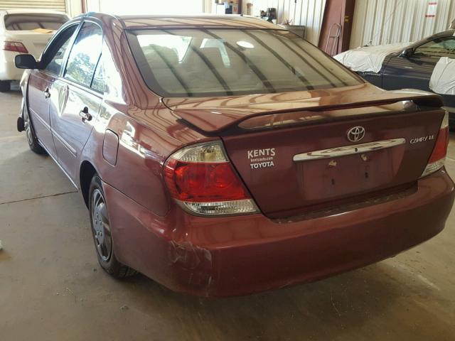 4T1BE32K96U138546 - 2006 TOYOTA CAMRY LE MAROON photo 3