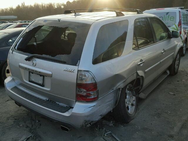 2HNYD18826H540102 - 2006 ACURA MDX TOURIN SILVER photo 4