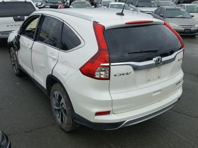 5J6RM4H9XFL129192 - 2015 HONDA CR-V TOURI WHITE photo 3