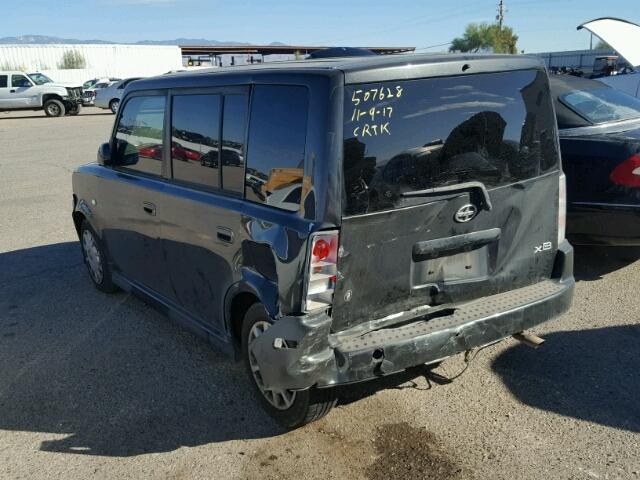 JTLKT324364065528 - 2006 TOYOTA SCION XB BLACK photo 3