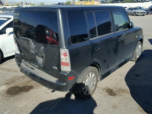 JTLKT324364065528 - 2006 TOYOTA SCION XB BLACK photo 4