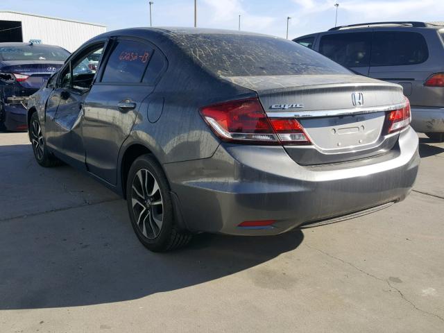 2HGFB2F91DH524153 - 2013 HONDA CIVIC EXL 灰色 照片 3