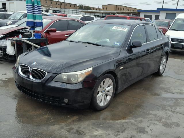 WBANB33545CN67498 - 2005 BMW 545 I BLACK photo 2