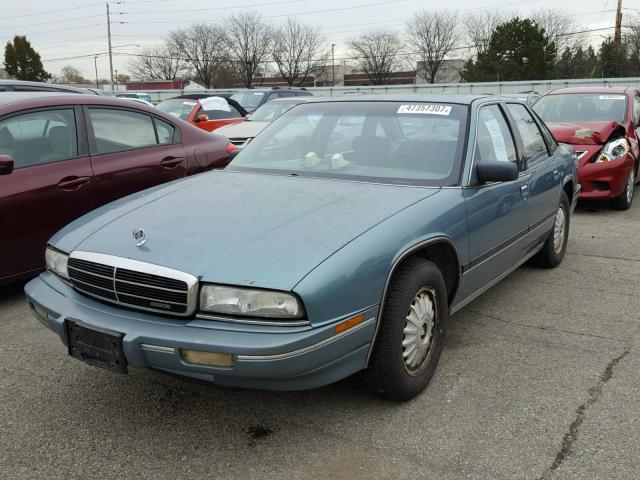 2G4WB54L0P1424729 - 1993 BUICK REGAL CUST BLUE photo 2