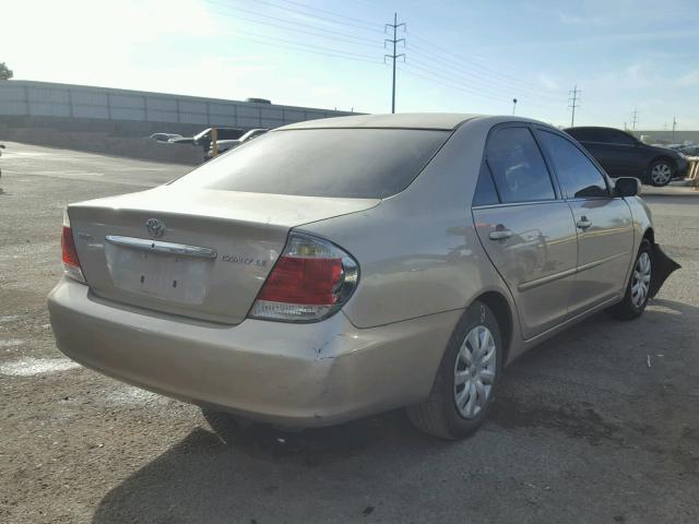 4T1BE30K95U603098 - 2005 TOYOTA CAMRY LE GOLD photo 4