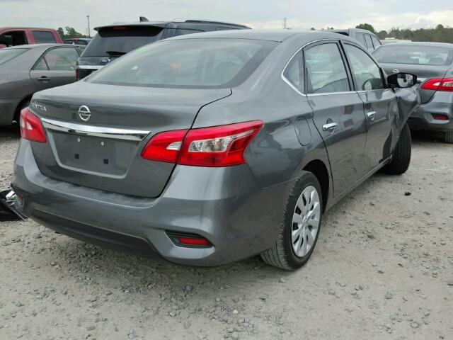 3N1AB7AP3GY261869 - 2016 NISSAN SENTRA S GRAY photo 4