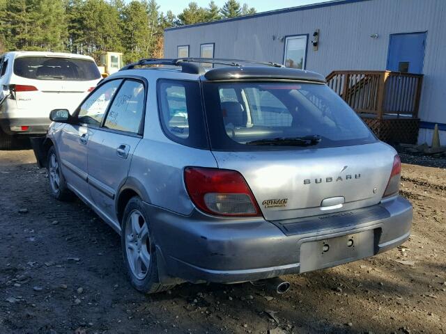 JF1GG68532H818927 - 2002 SUBARU IMPREZA OU SILVER photo 3