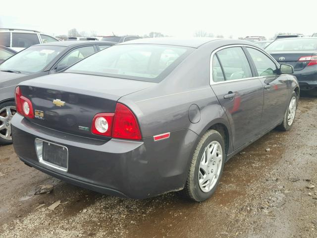 1G1ZA5E08A4159717 - 2010 CHEVROLET MALIBU LS CHARCOAL photo 4