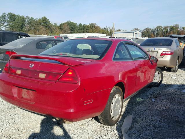 1HGCG3241WA009529 - 1998 HONDA ACCORD LX RED photo 4