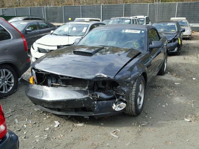 1ZVFT85H275223519 - 2007 FORD MUSTANG GT BLACK photo 2