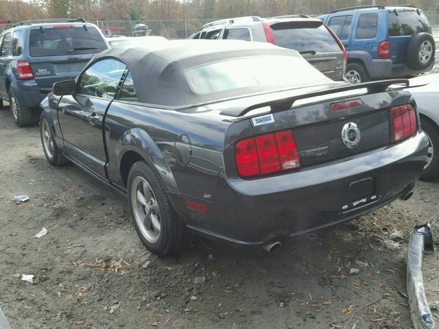 1ZVFT85H275223519 - 2007 FORD MUSTANG GT BLACK photo 3