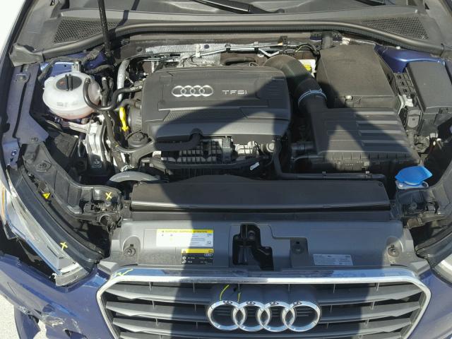 WAUA7GFF4G1060384 - 2016 AUDI A3 PREMIUM BLUE photo 7