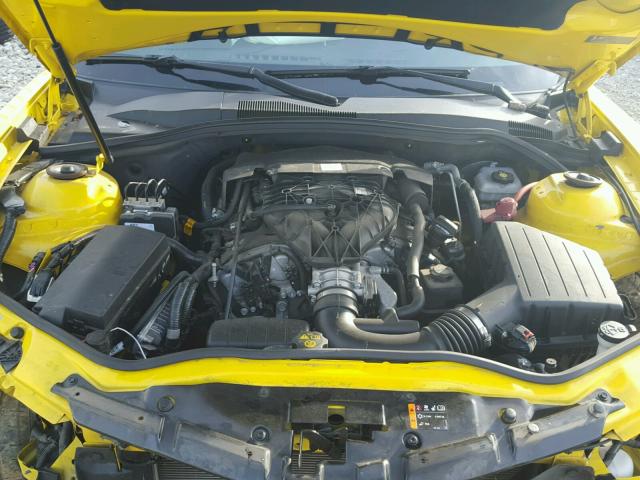 2G1FE1E30E9164861 - 2014 CHEVROLET CAMARO LS YELLOW photo 7