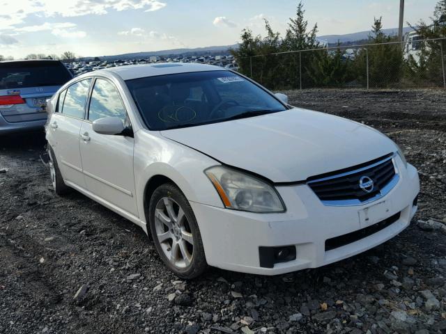 1N4BA41E87C851369 - 2007 NISSAN MAXIMA SE WHITE photo 1