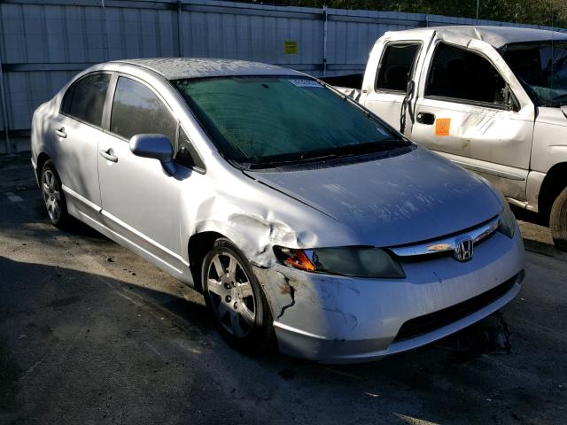 1HGFA16506L153292 - 2006 HONDA CIVIC LX SILVER photo 1