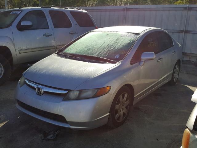 1HGFA16506L153292 - 2006 HONDA CIVIC LX SILVER photo 2