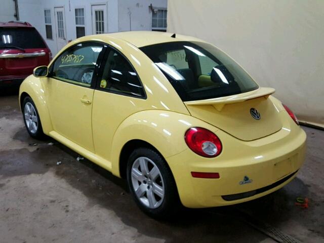 3VWRW31C37M510556 - 2007 VOLKSWAGEN NEW BEETLE YELLOW photo 3