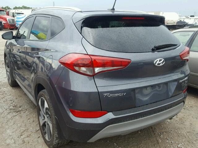 KM8J33A29HU535888 - 2017 HYUNDAI TUCSON LIM GRAY photo 3