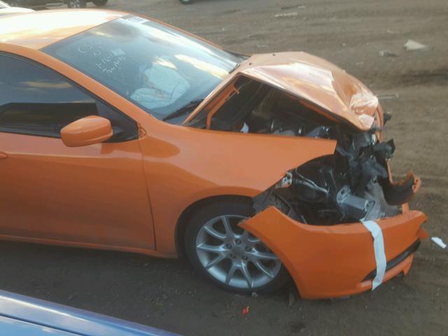 1C3CDFBA0DD289569 - 2013 DODGE DART SXT ORANGE photo 9