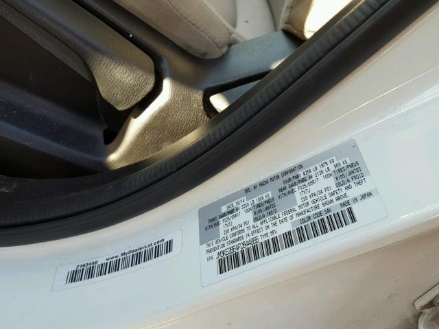 JM3KE2BE4F0544855 - 2015 MAZDA CX-5 SPORT WHITE photo 10