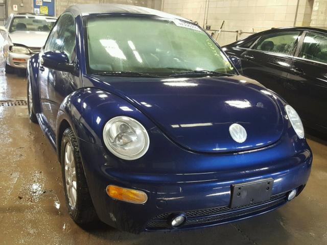 3VWCM21Y74M303987 - 2004 VOLKSWAGEN NEW BEETLE 蓝色 照片 1