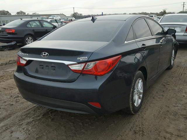 5NPEB4AC7EH865672 - 2014 HYUNDAI SONATA GLS BLUE photo 4