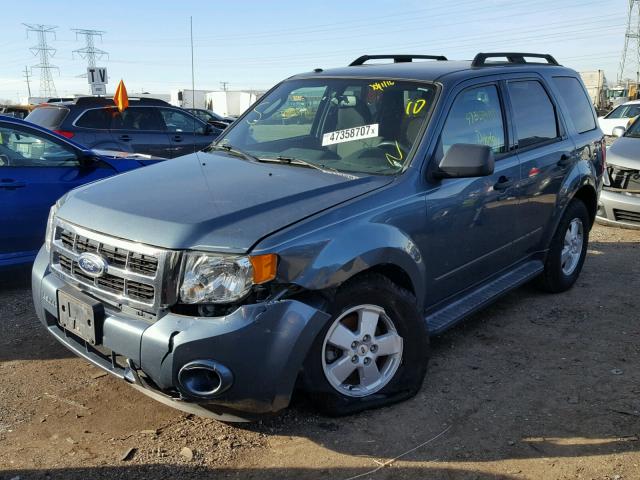 1FMCU0DG7CKB50233 - 2012 FORD ESCAPE XLT BLUE photo 2