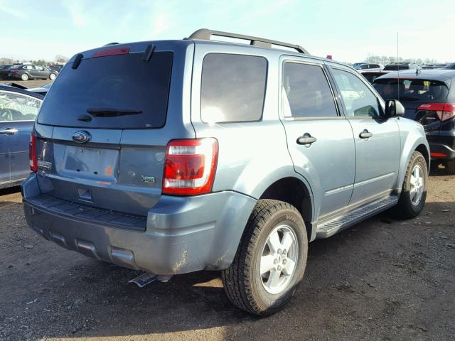 1FMCU0DG7CKB50233 - 2012 FORD ESCAPE XLT BLUE photo 4