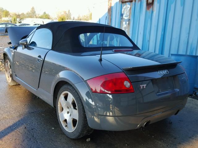 TRUUT28N411047358 - 2001 AUDI TT QUATTRO GRAY photo 3