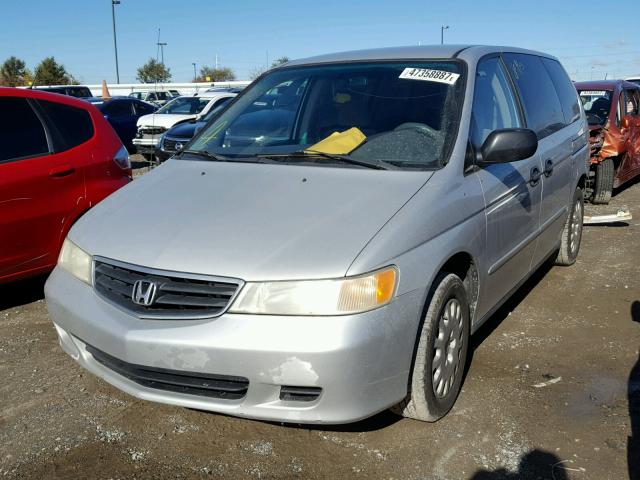 5FNRL18592B027433 - 2002 HONDA ODYSSEY LX SILVER photo 2