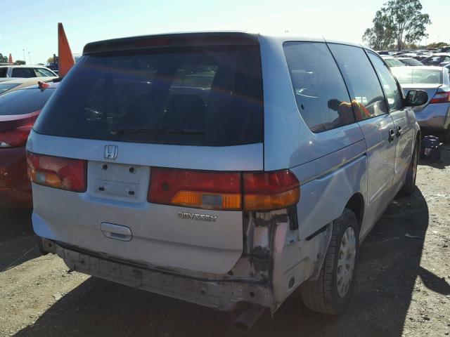 5FNRL18592B027433 - 2002 HONDA ODYSSEY LX SILVER photo 4