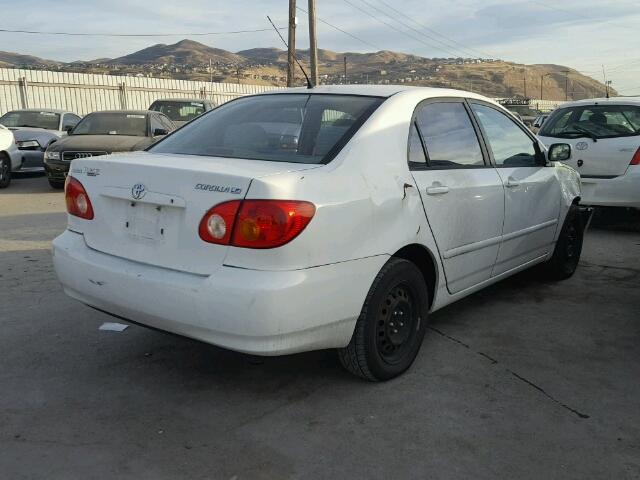 1NXBR32E03Z157495 - 2003 TOYOTA COROLLA CE WHITE photo 4