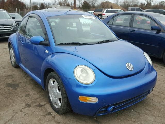 3VWCC21C31M411851 - 2001 VOLKSWAGEN NEW BEETLE BLUE photo 1