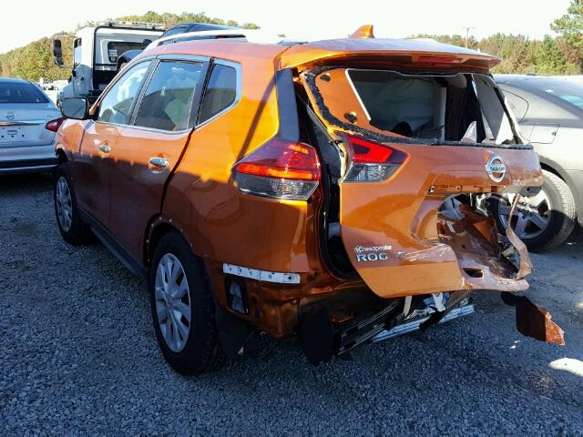 5N1AT2MT9HC825665 - 2017 NISSAN ROGUE S ORANGE photo 3