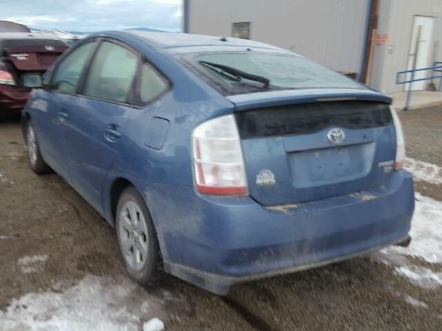 JTDKB20U397880231 - 2009 TOYOTA PRIUS BLUE photo 3